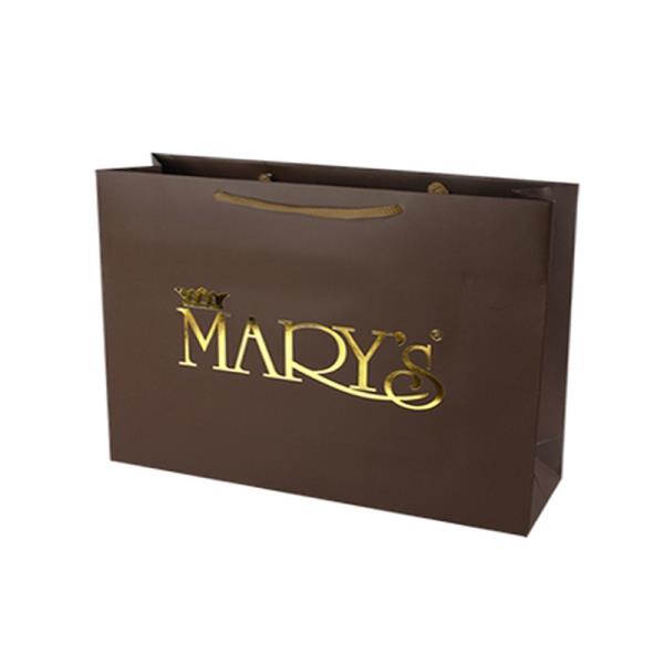 coffce color gold foil hot stamping embossed logo pritning bag